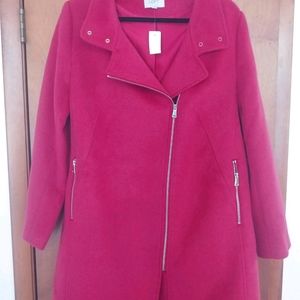 LOFT wool blend long moto XL